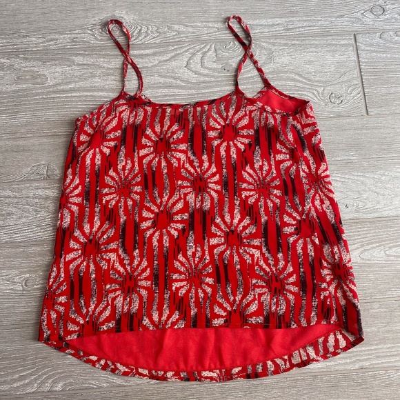 Sans Souci Red Blouse Tank Top - Medium - Picture 2 of 7